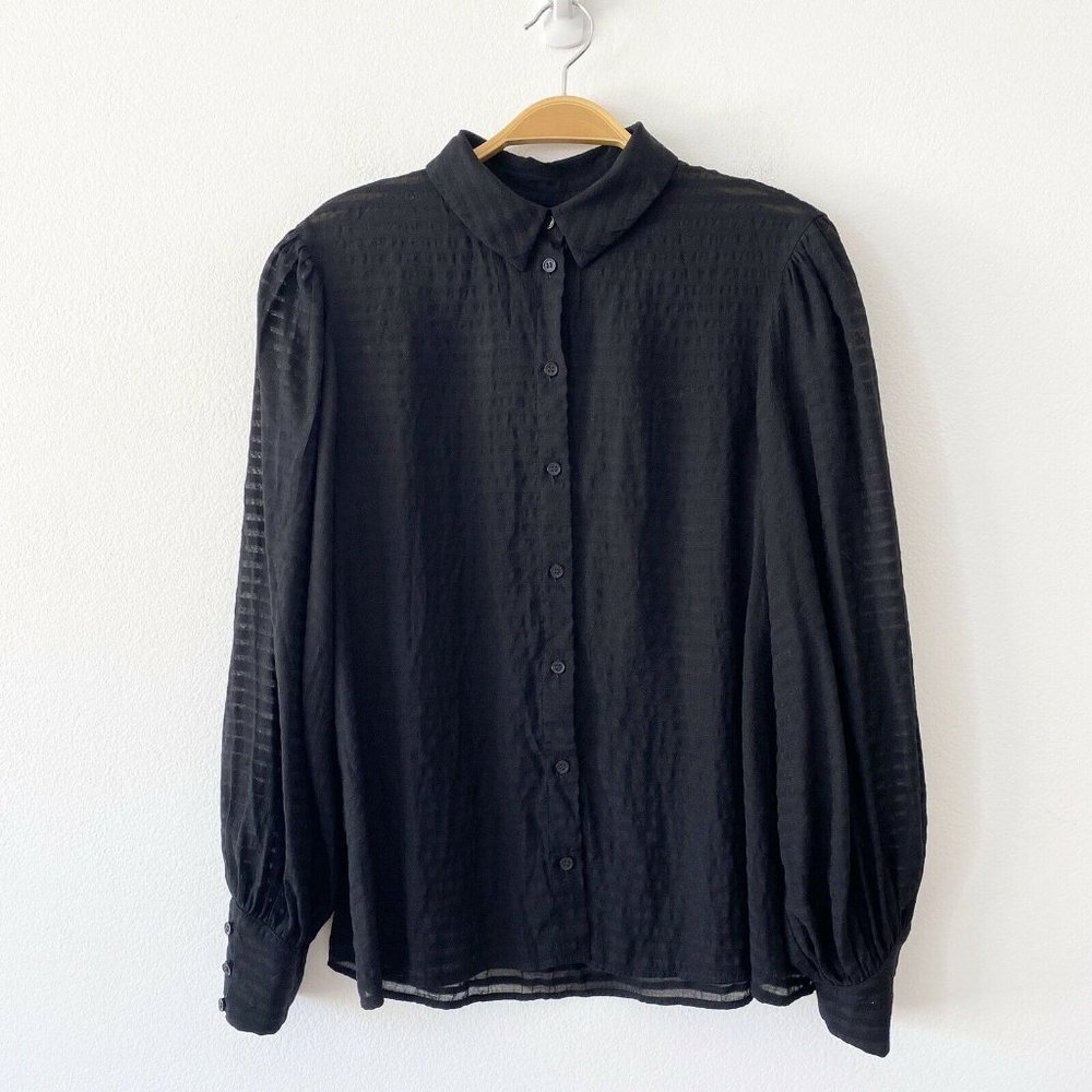 & Other Stories Button Down Puff Sleeve Blouse